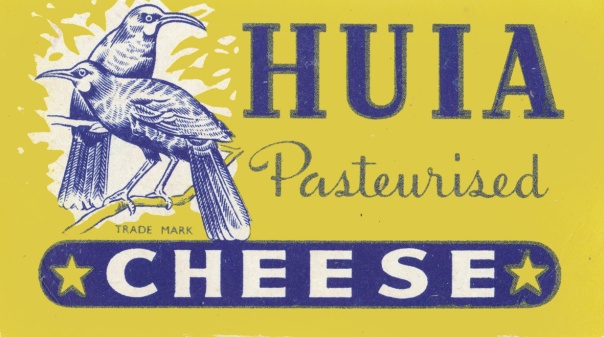 Huia Pasteurised Cheese box TOP edit prob 1950s sml