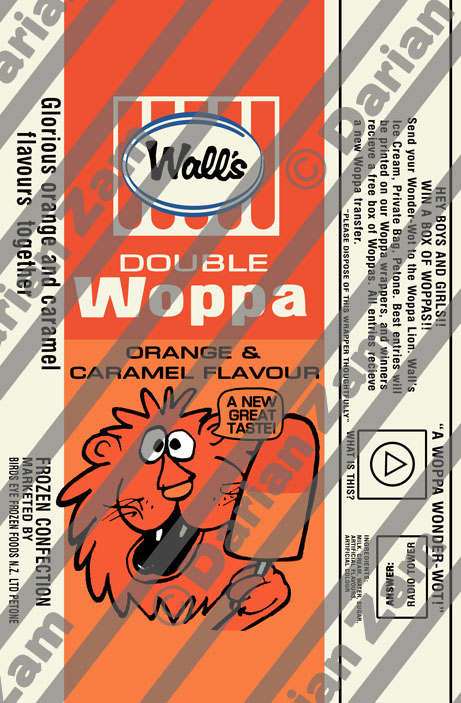 Wall's Double Woppa - Orange Caramel 1970s - RECREATION copy WATERM copy