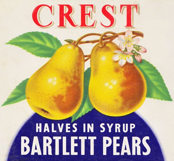 Crest - Bartlett Pears label  - Mike Davidson EDIT