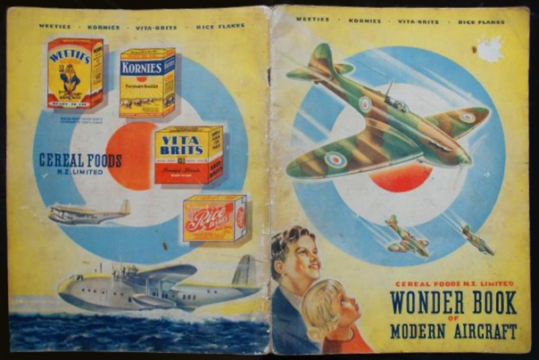 Modern Aircraft Album  CEREAL FOODS (NZ) WEETIES VITA-BRITS KORNIES  RICE FLAKES1950S EDIT copy