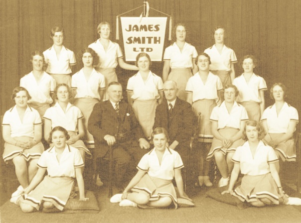 10b Women's marching team, James Smith Ltd, Wellington 1930 AP & JG Smith pictured