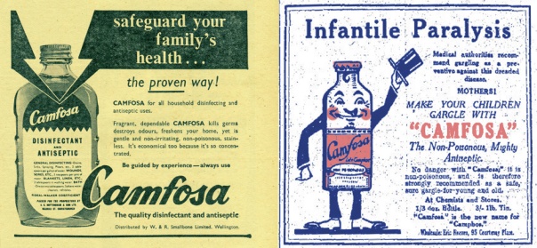 camfosa adverts 1920s and 1960s sml