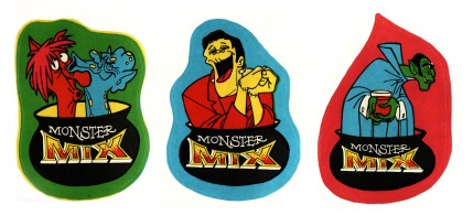 Monster Mix Confectionery Stickers possibly Allens & Regina - New Zealand 1970s edit copy